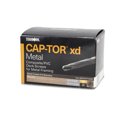 Starborn CAP-TOR xd Deck Screws for Metal Framing