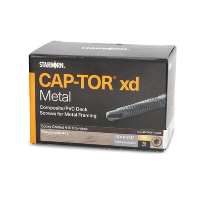 Starborn CAP-TOR xd Deck Screws for Metal Framing