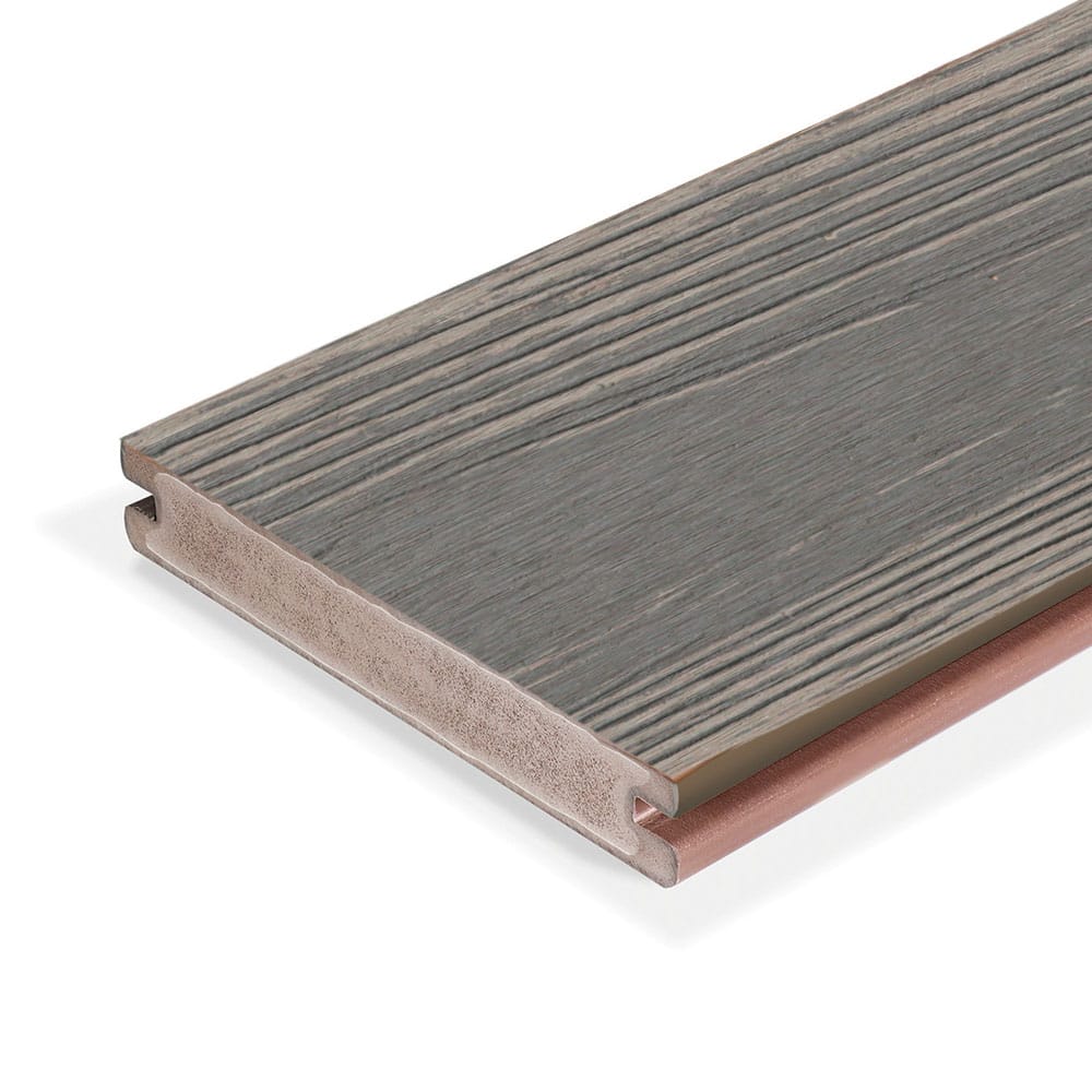 Apex Plus Slate Grey Decking Eva-Last 16ft Grooved