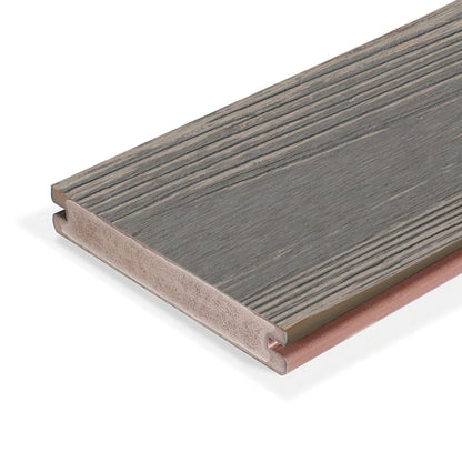 Apex Plus Slate Grey Decking Eva-Last 16ft Grooved