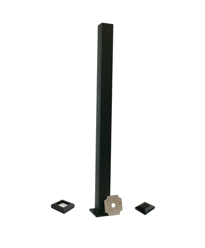 Jam Advantage 2.5in x 2.5in Aluminum Post Kit jam post kit Custom Craft Distribution Residential 44" Black